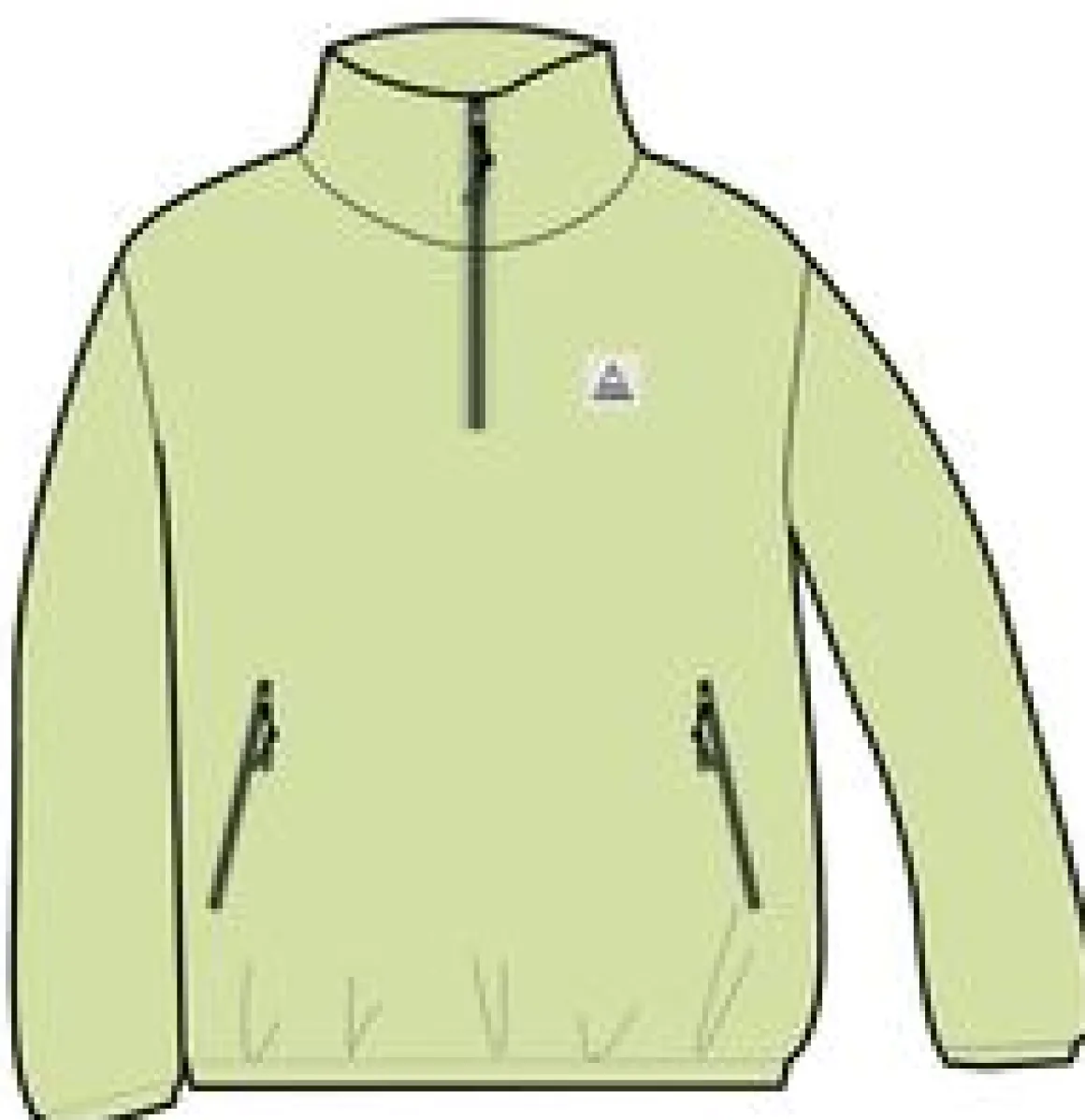 Ayla Recycled Micro Polartec Fleece - Soft Lime Juice