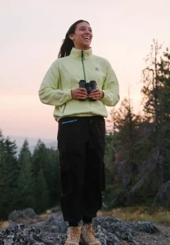 Ayla Recycled Micro Polartec Fleece - Soft Lime Juice