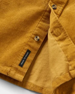 Backcountry Cord Long Sleeve Shirt - Mustard Gold