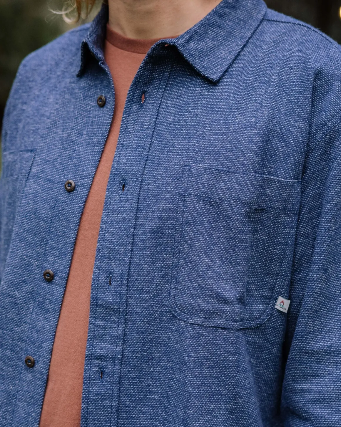 Backcountry Long Sleeve Flannel Shirt - Rich Navy/Birch