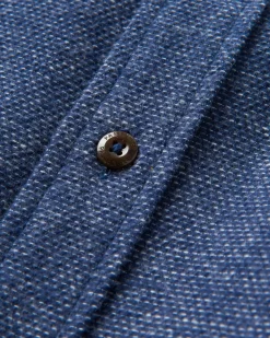 Backcountry Long Sleeve Flannel Shirt - Rich Navy/Birch