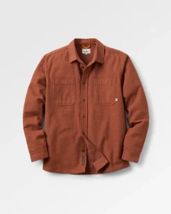 Backcountry Long Sleeve Flannel Shirt - Cappuccino/Dusty Ochre
