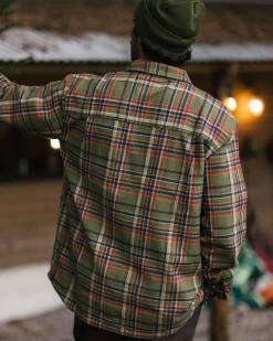 Backcountry Long Sleeve Shirt - Khaki Green Check