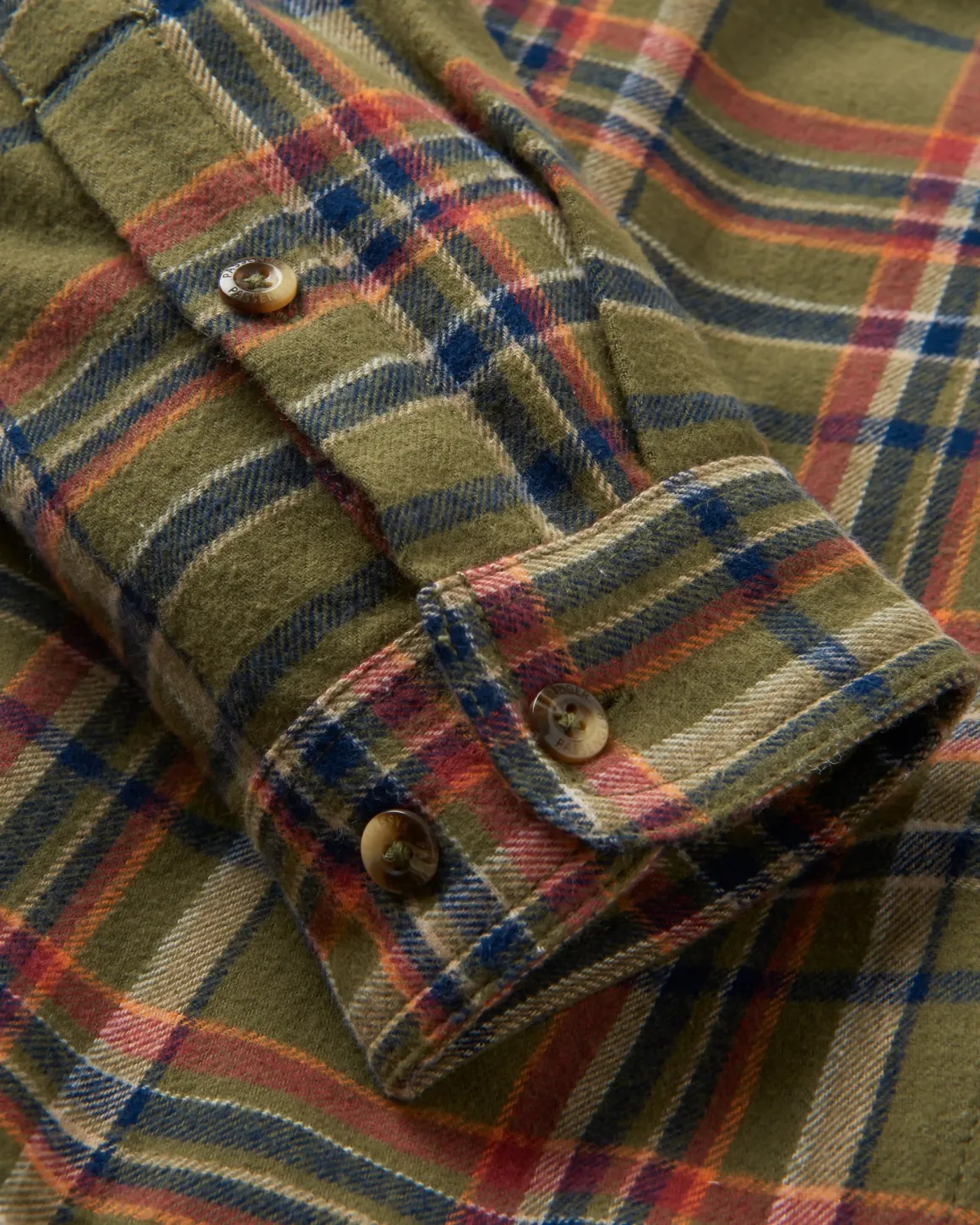 Backcountry Long Sleeve Shirt - Khaki Green Check