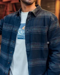 Backcountry Long Sleeve Stripe Shirt - Black Stripe