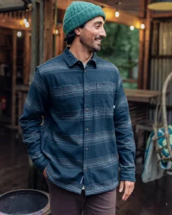 Backcountry Long Sleeve Stripe Shirt - Black Stripe