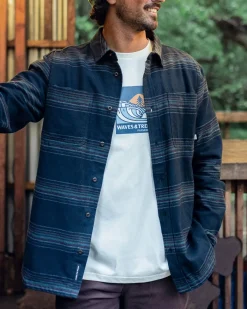 Backcountry Long Sleeve Stripe Shirt - Black Stripe