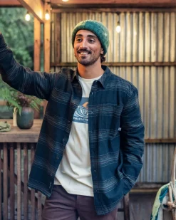 Backcountry Long Sleeve Stripe Shirt - Black Stripe