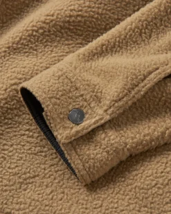 Backcountry Recycled Sherpa Fleece Long Sleeve Shirt - Biscuit