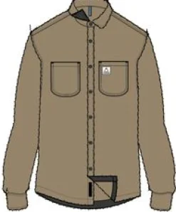 Backcountry Recycled Sherpa Fleece Long Sleeve Shirt - Biscuit