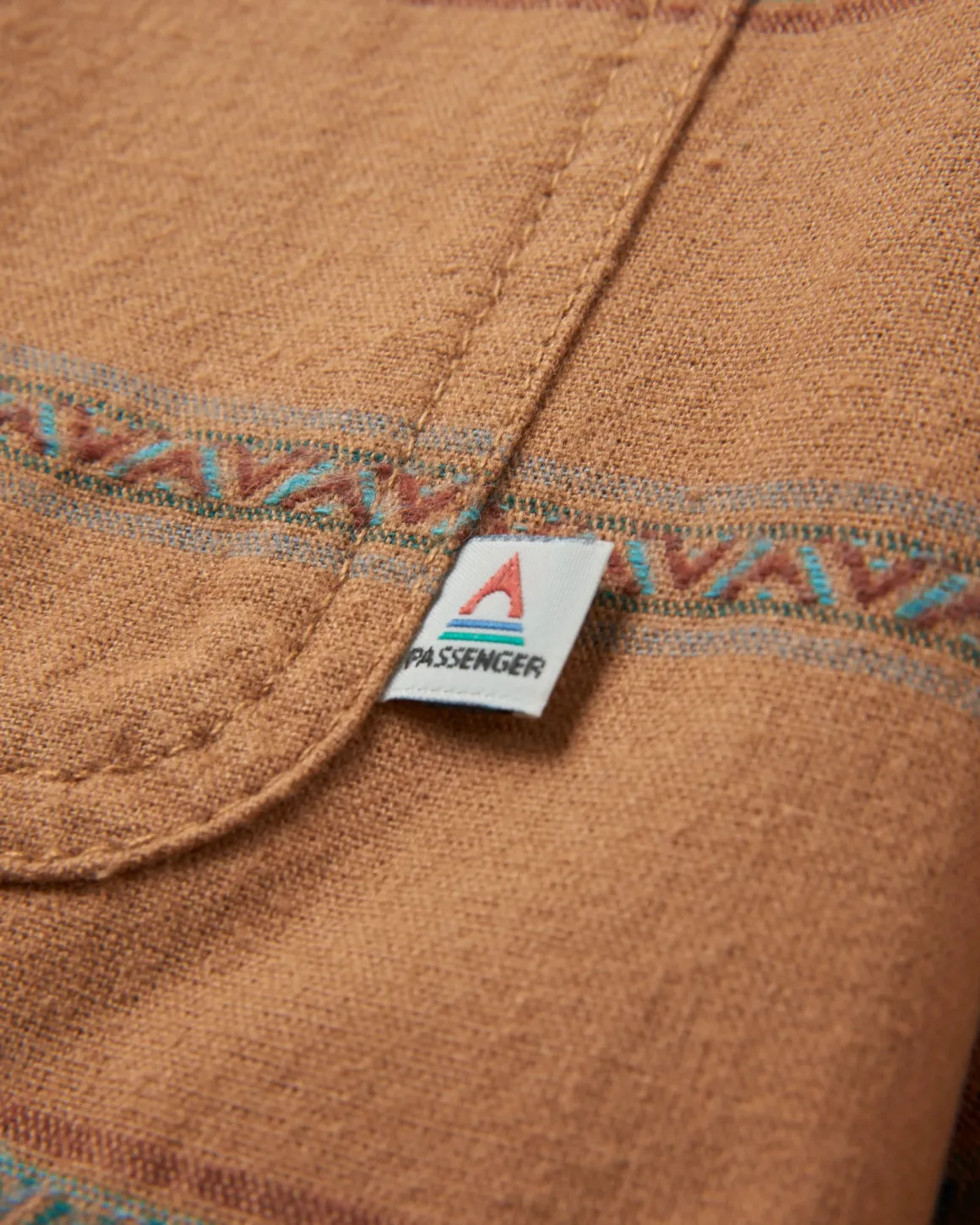 Backcountry Stripe Long Sleeve Shirt - Toffee Jacquard