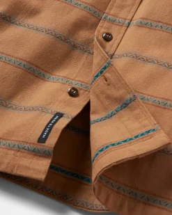 Backcountry Stripe Long Sleeve Shirt - Toffee Jacquard