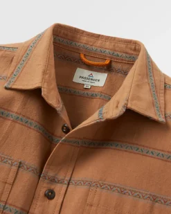 Backcountry Stripe Long Sleeve Shirt - Toffee Jacquard