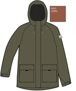 Baltic Recycled Insulated Jacket - Khaki Green