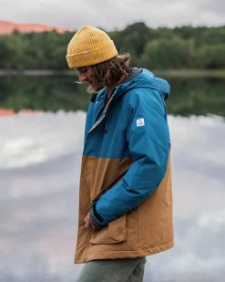 Baltic Recycled Insulated Parka - Toffee/Blue Steel