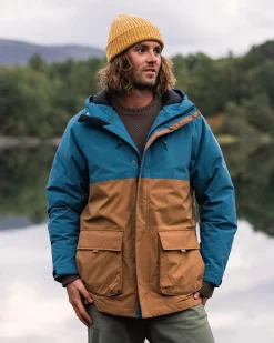 Baltic Recycled Insulated Parka - Toffee/Blue Steel