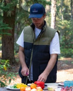 Baltic Recycled Insulated Vest - Black/Khaki