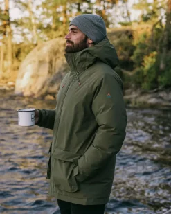 Baltic Recycled Insulated Parka - Khaki Green