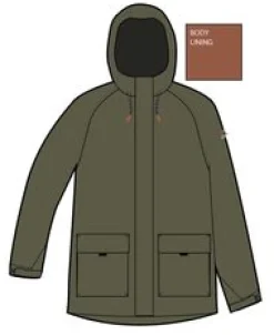 Baltic Recycled Insulated Parka - Khaki Green