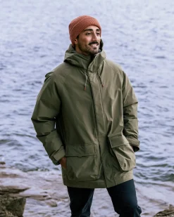 Baltic Recycled Insulated Parka - Khaki Green