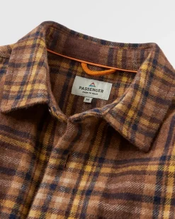 Barren Shirt Jacket - Brown/Mustard Check