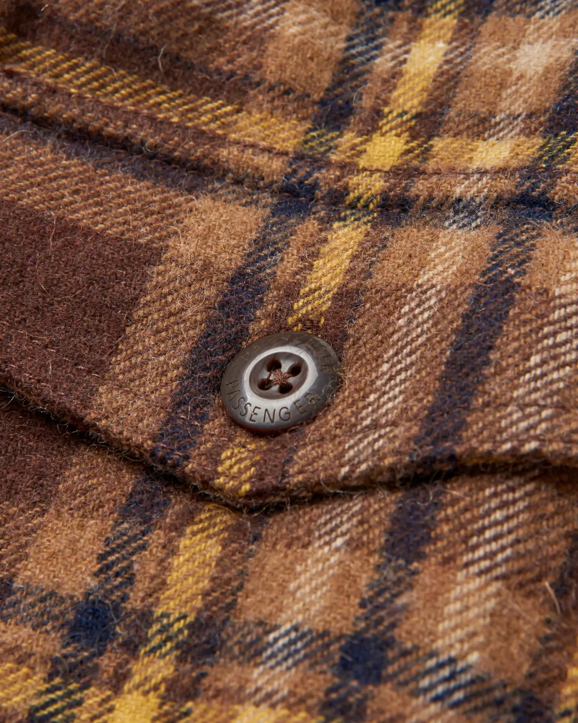 Barren Shirt Jacket - Brown/Mustard Check
