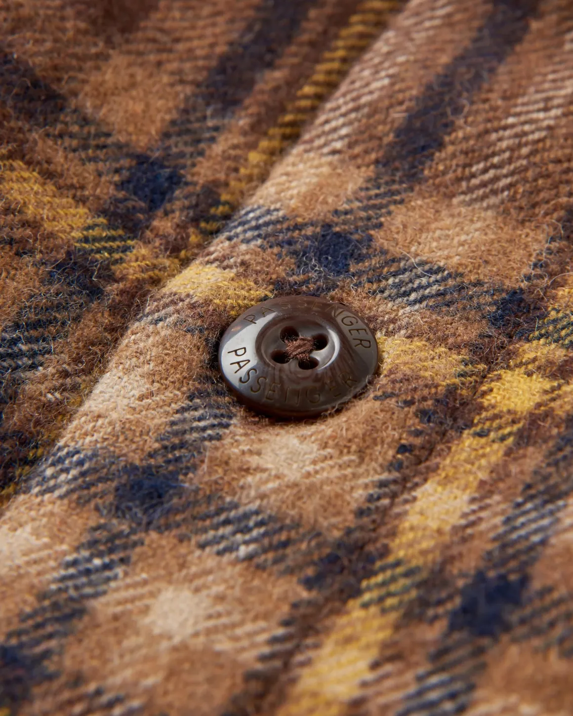 Barren Shirt Jacket - Brown/Mustard Check