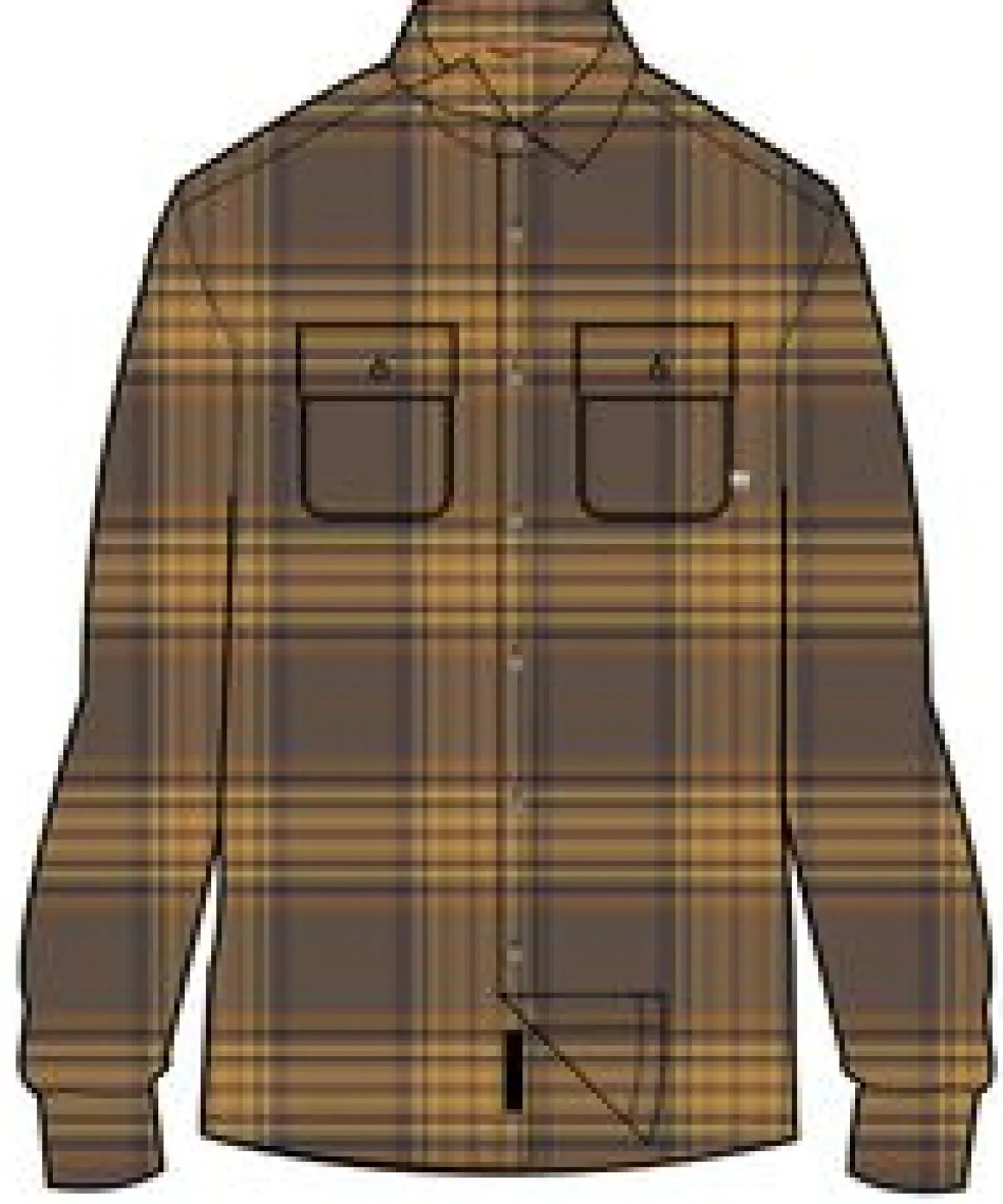 Barren Shirt Jacket - Brown/Mustard Check