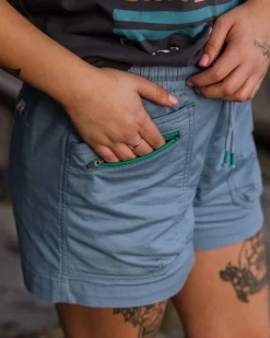 Basswood Organic Cotton Shorts - Faded Denim