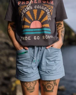 Basswood Organic Cotton Shorts - Faded Denim