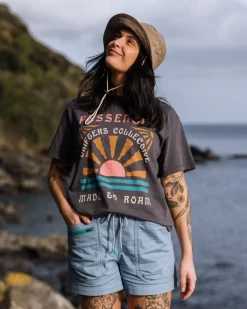 Basswood Organic Cotton Shorts - Faded Denim