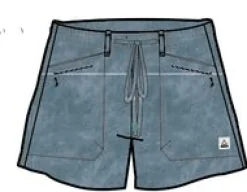 Basswood Organic Cotton Shorts - Faded Denim