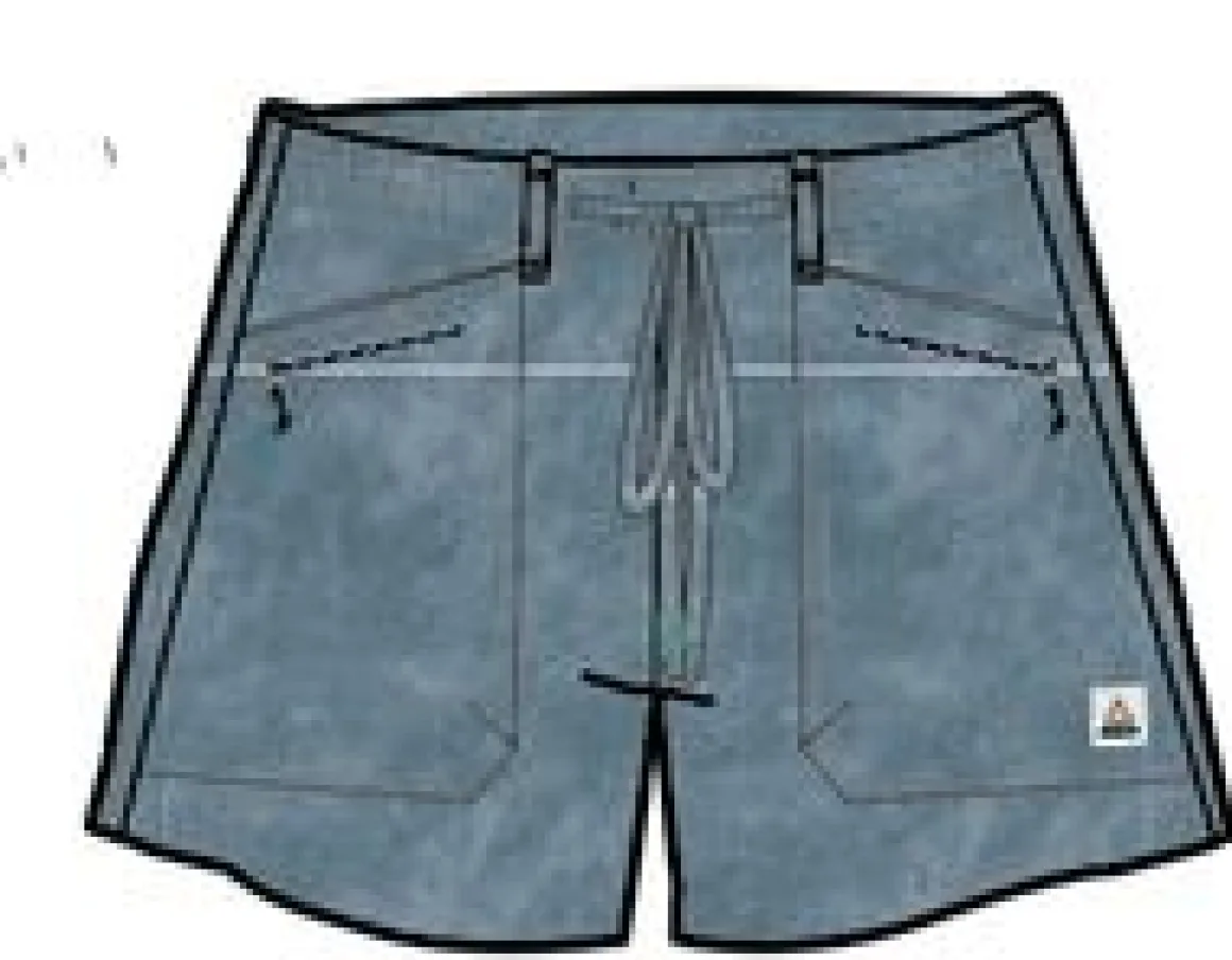 Basswood Organic Cotton Shorts - Faded Denim