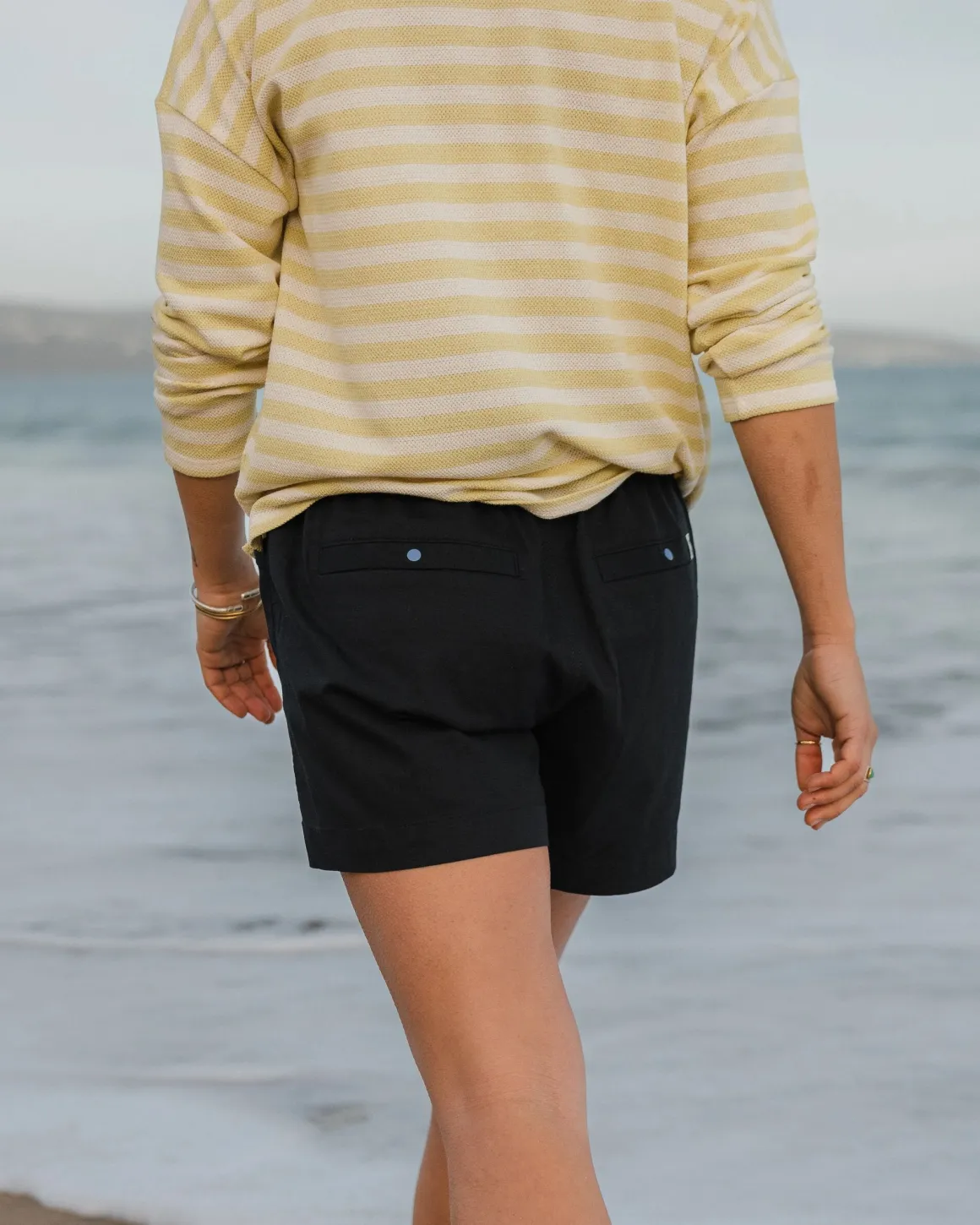 Basswood Organic Cotton Shorts - Black