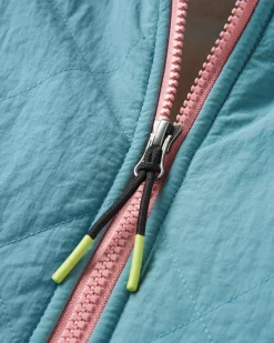 Beaumont Recycled Sherpa Hooded Fleece - Mountain Geo Vintage White