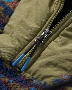 Beaumont Recycled Sherpa Hooded Fleece - Mountain Geo Multi