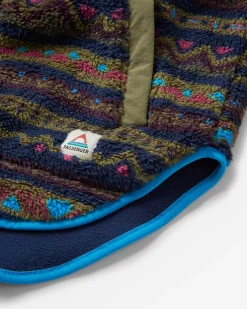 Beaumont Recycled Sherpa Hooded Fleece - Mountain Geo Multi