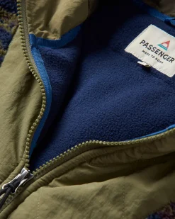 Beaumont Recycled Sherpa Hooded Fleece - Mountain Geo Multi