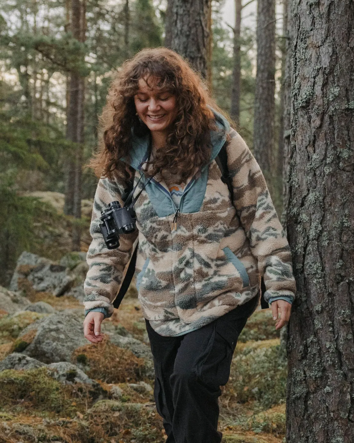 Beaumont Recycled Sherpa Hooded Fleece - Mount Scenic Oatmeal