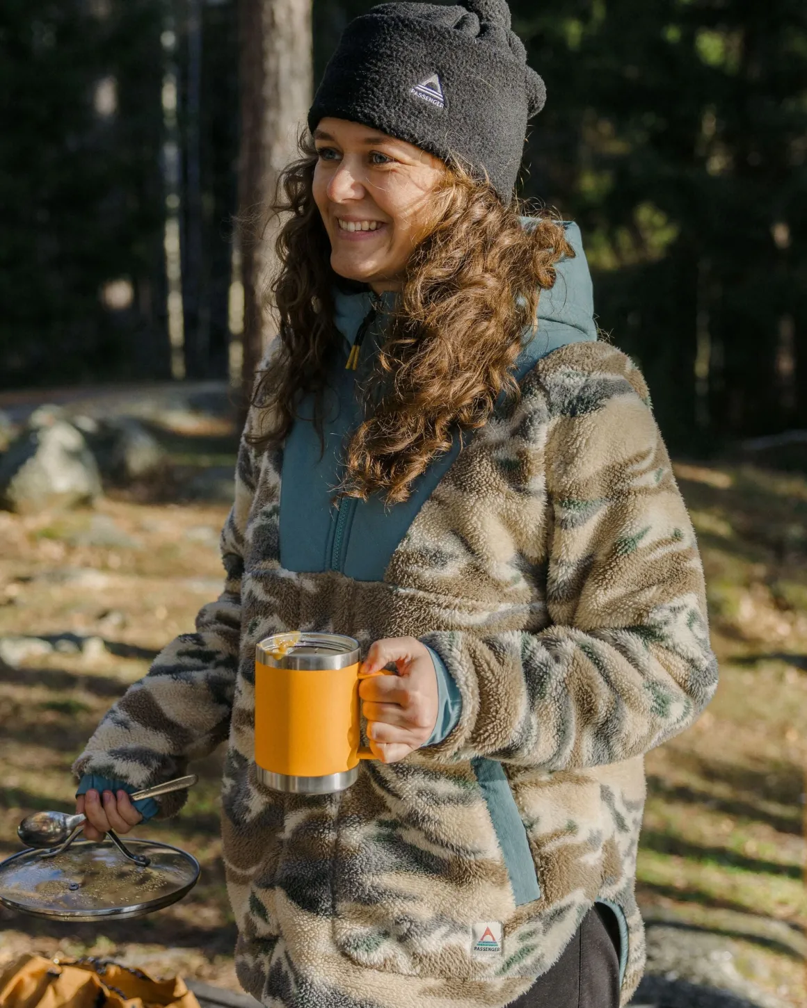 Beaumont Recycled Sherpa Hooded Fleece - Mount Scenic Oatmeal