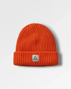 Beechwood Fleece Lined Recycled Beanie - Burnt Orange