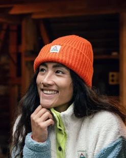 Beechwood Fleece Lined Recycled Beanie - Burnt Orange
