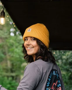 Beechwood Fleece Lined Recycled Beanie - Mustard Gold