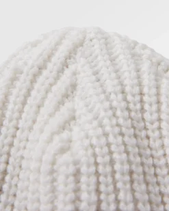 Beechwood Fleece Lined Recycled Beanie - Vintage White