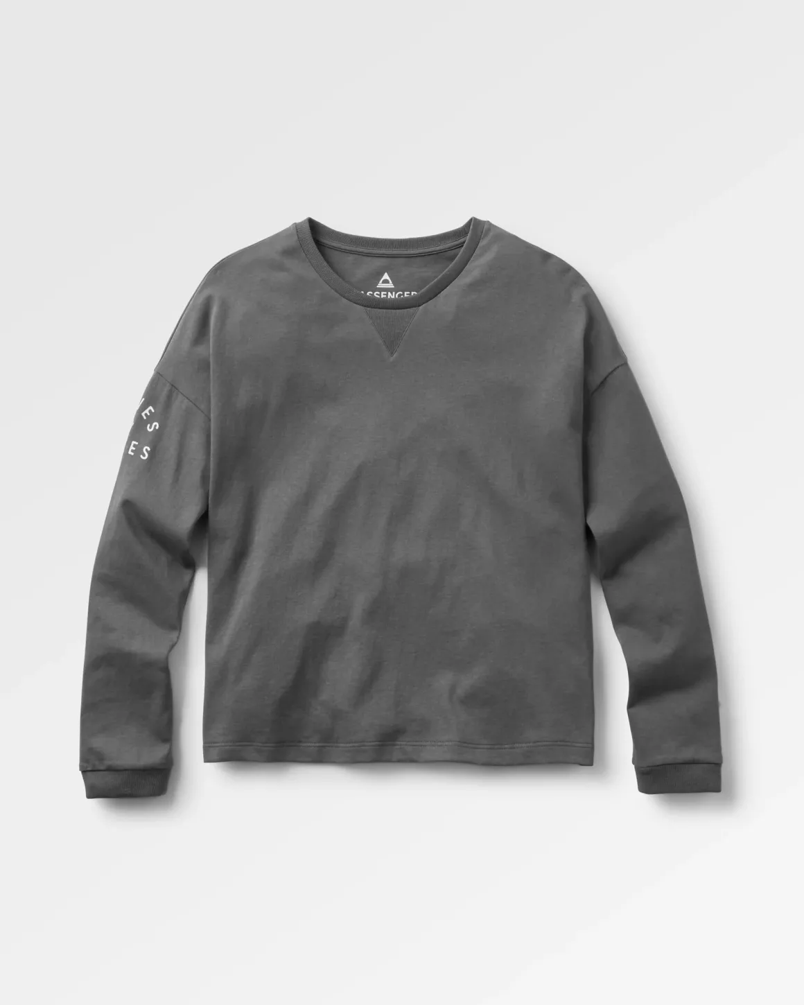 Big Leaf Recycled Long Sleeve T-Shirt - Faded Black