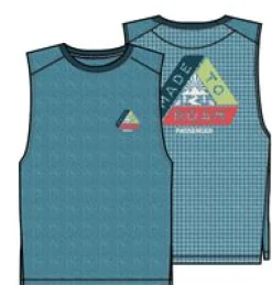 Boardwalk Active Recycled Tank Top - Blue Steel Marl