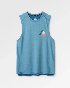 Boardwalk Active Recycled Tank Top - Blue Steel Marl