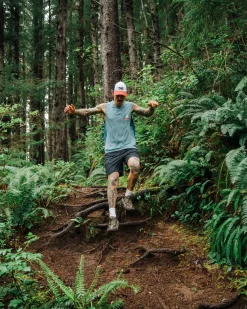 Boardwalk Active Recycled Tank Top - Blue Steel Marl