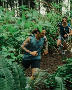 Boardwalk Active Recycled Tank Top - Blue Steel Marl