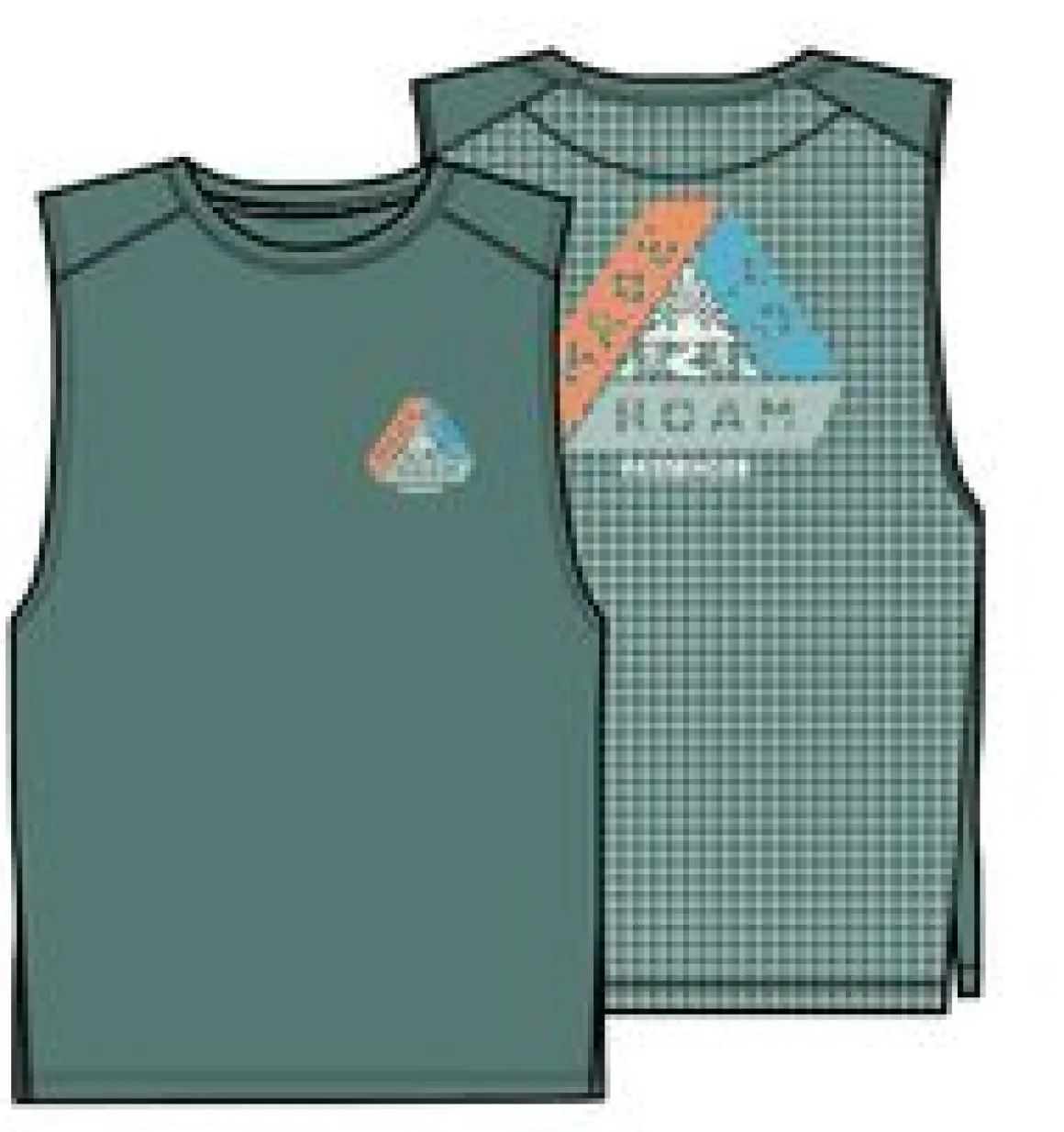 Boardwalk Active Recycled Tank Top - Deep Sea